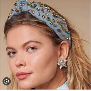 Lele Denim Candy Jewel headband 💛💚💙